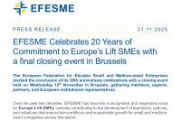 EFESME Celebrates 20 Years of Commitment to Europe&rsquo;s Lift SMEs with  a final closing event in Brussels