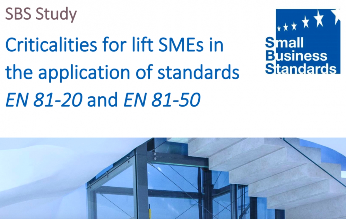 SBS Study - Criticalities for lift SMEs in the application of standards EN 81-20 and EN 81-50