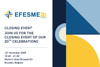EFESME 20th Anniversary - Closing event in Brussels